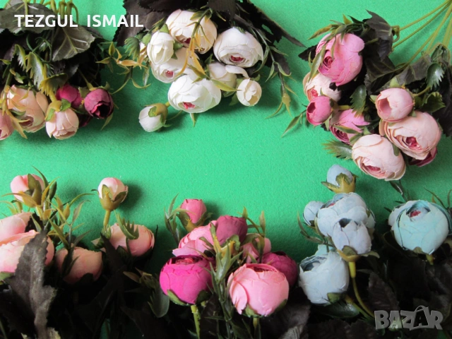 Букет божури, снимка 6 - Изкуствени цветя - 53901839