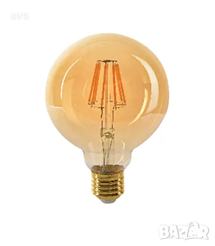 LED крушка 8W G95 2500K филамент VITO E27, снимка 1