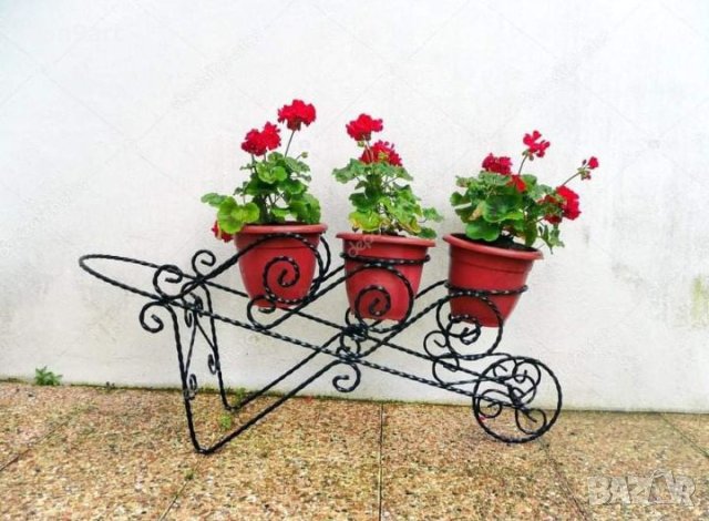 Цветарници и стойки за цветя и саксии от ковано желязо, снимка 13 - Други стоки за дома - 40378194