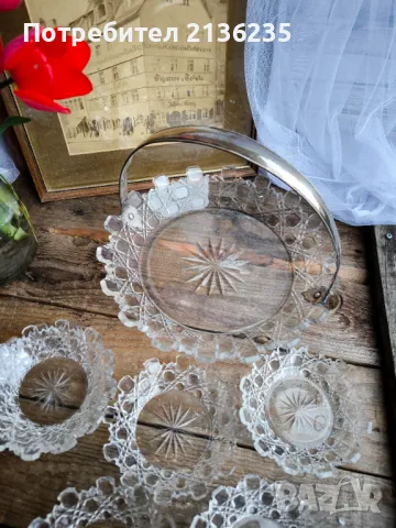 Сервиз кристал и сребро, снимка 12 - Сервизи - 49902376