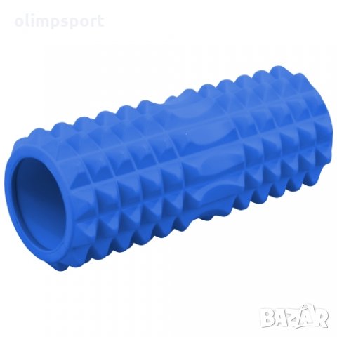 Фоумролер (Foam roller) с дълбок релеф за масаж нов Фоумролер представлява цилиндрична ролка с релеф, снимка 3 - Йога - 31445909