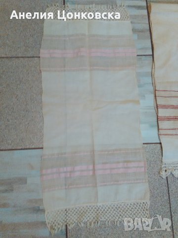 Старинна кенарена кърпа с дантела №2, снимка 3 - Антикварни и старинни предмети - 29987304