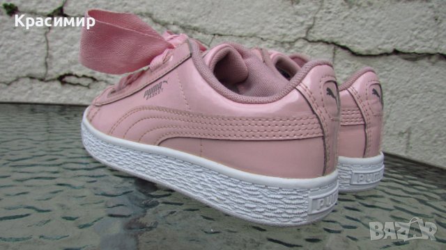 Детски маратонки Puma Basket Heart Patent , снимка 6 - Детски маратонки - 37984399