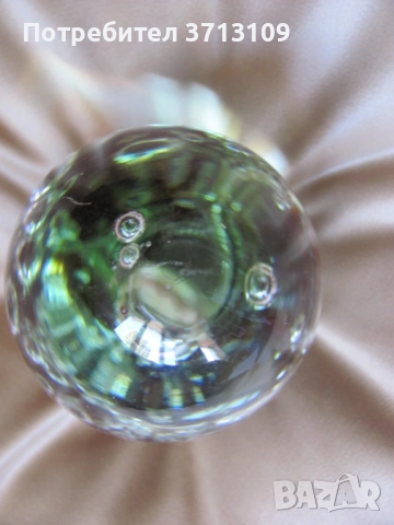 Кристална тежест за бюро, преспапие , Бавария, снимка 5 - Декорация за дома - 51644036