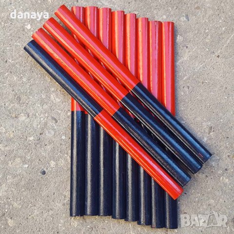 1621 Комплект овални дърводелски моливи ДУО 12 броя, снимка 4 - Други инструменти - 29695715