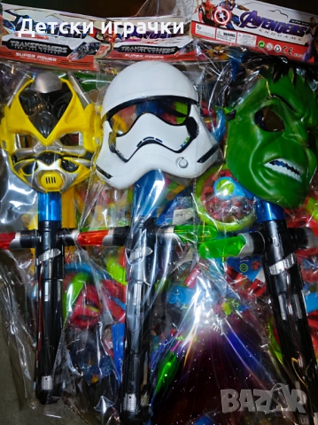 Хълк комплект маска със светещ меч, Дарт Вейдър, Бъмбълби, снимка 1 - Други - 50183020