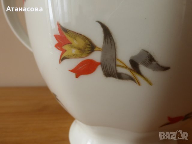 Немски порцеланов чайник КРМ 1940 г, снимка 4 - Аксесоари за кухня - 42798132