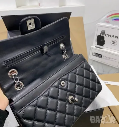 Chanel Classic Flap Bag – Black, снимка 8 - Чанти - 56467795