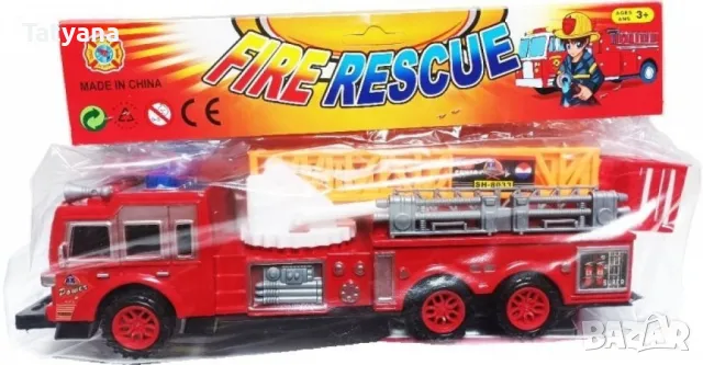 Пожарна кола с разтегаема стълба с вишка, снимка 1