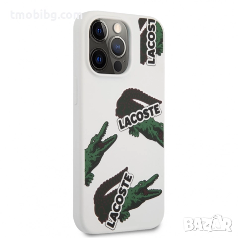 Силиконов гръб Lacoste Liquid Silicone Allover Pattern iPhone 13, iPhone 13 Pro, iPhone 13 Pro MAX, снимка 1