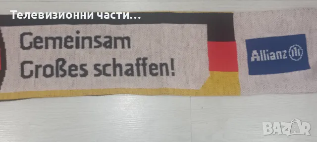 Футболен шал на Германия Germany 2011 Gemeinsam Großes schaffen Allianz - зимен в отлично състояние, снимка 4 - Шалове - 50176501