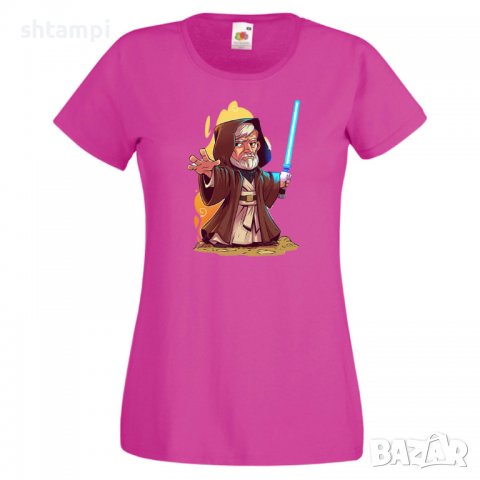 Дамска тениска Star Wars Obi Wan Игра,Изненада,Подарък,Геймър,, снимка 8 - Тениски - 36789346