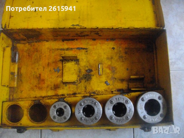 REMS EVA Резбонарезна Глава За Винторезка Винтонарезка REMS Куфар Метален REMS Немски за Винторезка, снимка 2 - Други инструменти - 39260782