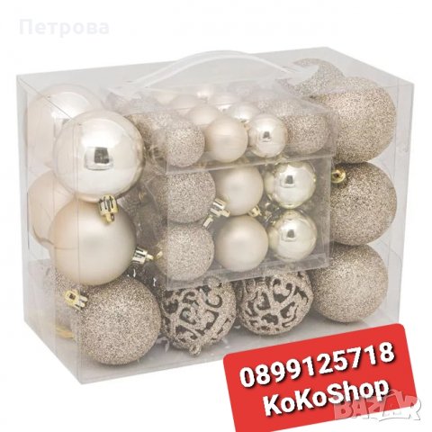 Елха/Изкуствена коледна елха/Елха с шишарки и бели връхчета , снимка 18 - Декорация за дома - 30819358