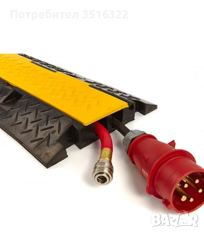 Рампа ограничителен праг на скорост с канал за кабели, 100 см , снимка 3 - Друго търговско оборудване - 52856454