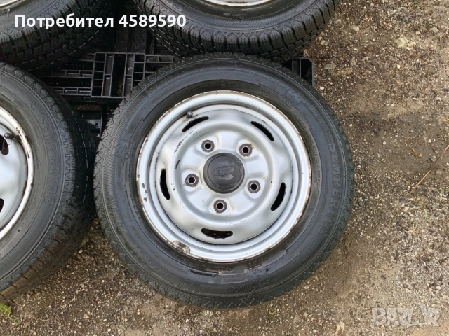 4бр.Оригинални железни джанти + ЗИМНИ ГУМИ Semperit 195/70/15C 15" 5x160 за Ford Transit(2000-2024), снимка 4 - Гуми и джанти - 51804035