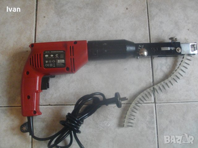 Нов Немски Профи Ел.Винтоверт За Гипсокартон/Серийно Завинтване Винтове Лента-За Сухо Строителство, снимка 11 - Винтоверти - 42101716