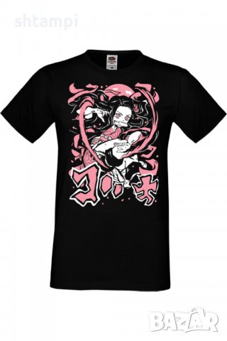 Мъжка тениска Demon Slayer Nezuko Kamado,Анимация,игра,Празник,Повод,