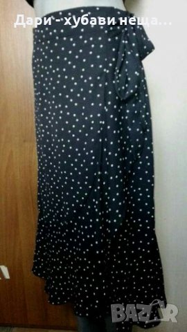 Черна дълга пола на точки🍀❤XS,S,M❤🍀арт.4282