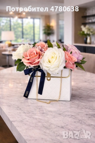 Подаръчни аранжировки с цветя, снимка 2 - Декорация за дома - 54009621