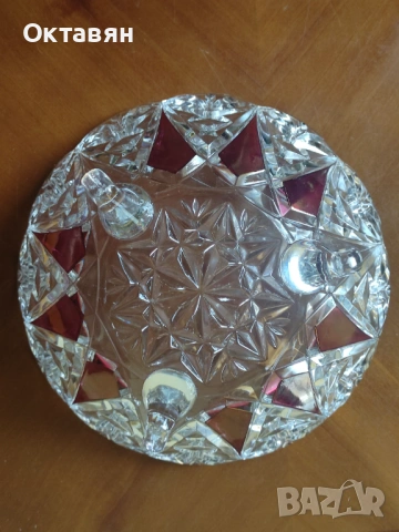 Кристална фруктиера, бонбониера, снимка 6 - Аксесоари за кухня - 53926225