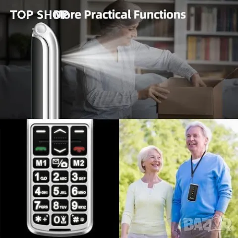 Нов Сгъваем GSM за възрастни, лесен за употреба с SOS бутон Отключен за всички оператори, снимка 3 - Motorola - 49956876