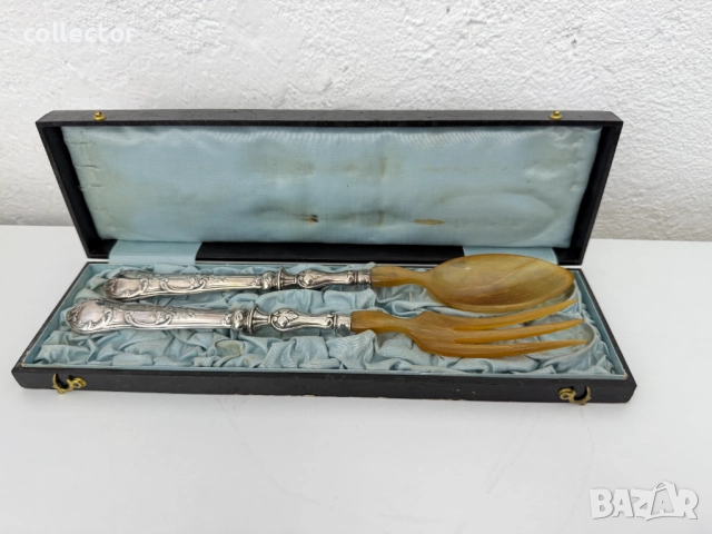 Френски сребърни прибори за салата. №7556