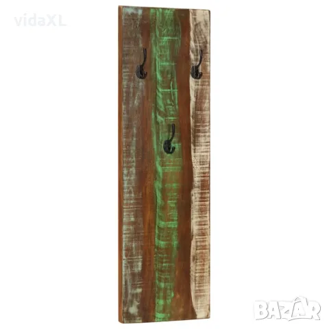 vidaXL Закачалки за стена, 2 бр, 36x3x110 см, регенерирано дърво масив（SKU: 337067）, снимка 2 - Декорация за дома - 56077344
