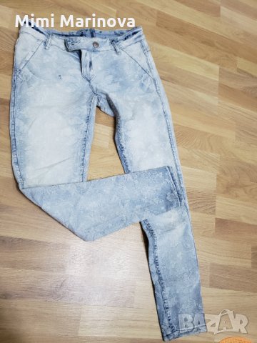 Двулицеви дънки Denim с принт цветя две лица, снимка 4 - Дънки - 31144248