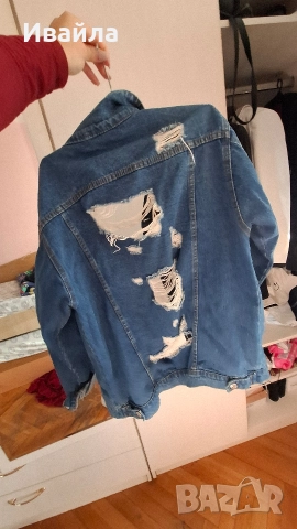 Дънково яке, снимка 2 - Якета - 52639341