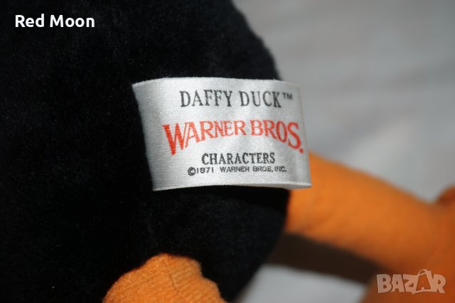 Vintage Оригинална Плюшена Играчка Daffy Duck Warner Bros Looney Toons Made in Korea от 1988г, снимка 16 - Колекции - 42509557