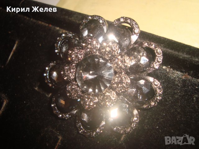 КРИСТАЛНА СКЪПОЦЕННА АРТ БРОШКА - ЦВЕТЕ 20854, снимка 6 - Други - 33792337