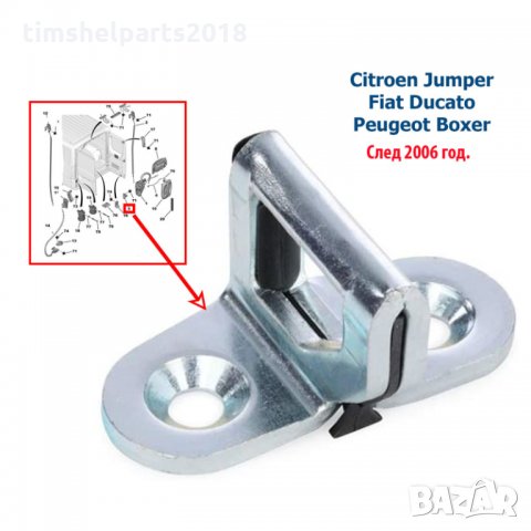 Скоба за ключалка багажник за Fiat Ducato, Citroen Jumper, Peugeot Boxer след 2006
