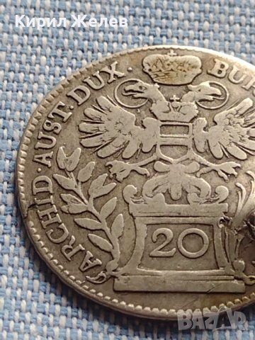 Сребърна монета 20 кройцера 1764г. Мария Терезия Виена Свещена Римска Империя 13618, снимка 10 - Нумизматика и бонистика - 42899895