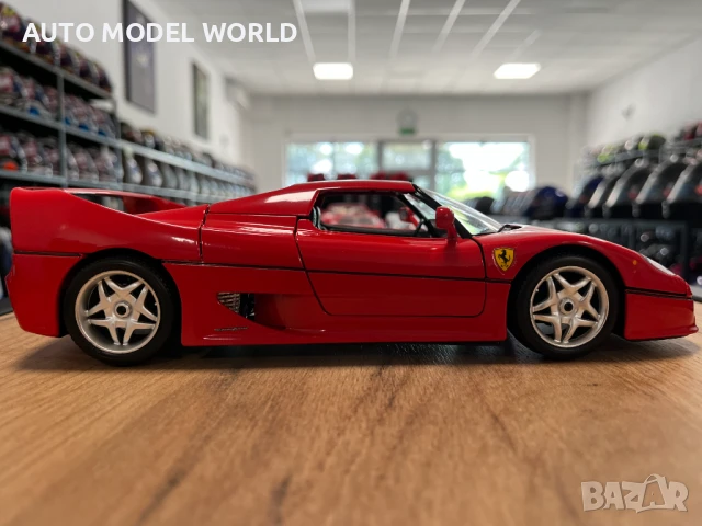 Рядък модел метална колекционерска количка FERRARI F50 1:18 мащаб, снимка 2 - Колекции - 50988478