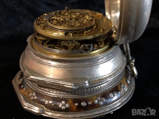 Джобен часовник на големия майстор от 18-ти век William Clarke , снимка 10 - Джобни - 30294757