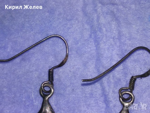 НЕВЕРОЯТНИ ГОТИЧЕСКИ СРЕБЪРНИ ОБЕЦИ ОКСИДИРАНО СРЕБРО 925 АНГЛИЯ Ръчна ХУДОЖЕСТВЕНА ИЗРАБОТКА 40009, снимка 15 - Обеци - 42656176