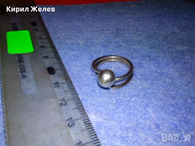СТИЛЕН ВИНТИДЖ АРТ СРЕБЪРЕН ПРЪСТЕН СРЕБРО 925 РЪЧНА БИЖУТЕРСКА ИЗРАБОТКА 43766, снимка 9 - Пръстени - 44690808