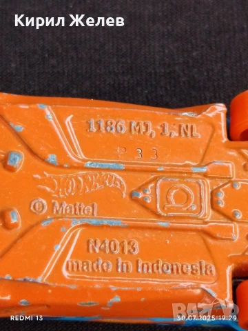 Спортен модел метална количка MATTEL Made in Indonesia рядка за КОЛЕКЦИЯ 26917, снимка 7 - Колекции - 51195921