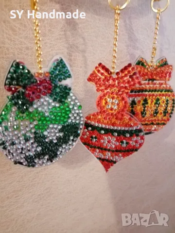 Диамантени фигури за украса-6бр, снимка 3 - Статуетки - 47949036