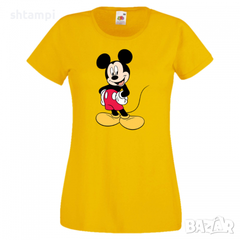 Дамска тениска Mickey Mouse 8 .Подарък,Изненада,, снимка 10 - Тениски - 36526587