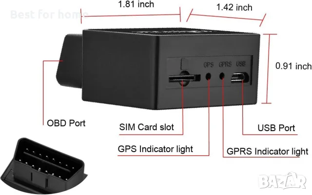 Winnes TK816 Автомобилен GPS тракер, снимка 5 - Друга електроника - 56405018
