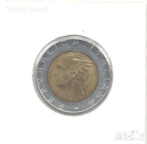 Italy-500 Lire-1991 R-KM# 111, снимка 4 - Нумизматика и бонистика - 49340823