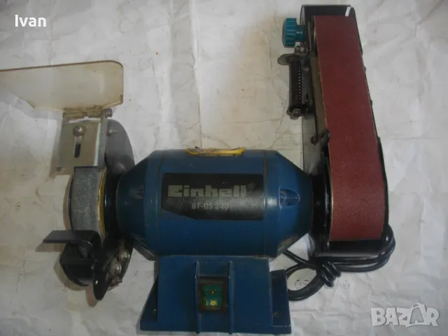 240 вата електрически КОМБИНИРАН ШМИРГЕЛ С ЛЕНТОВ ШЛАЙФ Einhell BT-US 240, снимка 17 - Други инструменти - 47338630