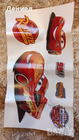 Маккуин Светкавицата от филма Колите - лепящи картинки - Оригинални Disney/Pixar, снимка 1