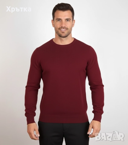 Gran Sasso - Мъжки пуловер от 100% кашмир размер M