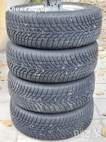 Джанти със зимни гуми за Пежо 195/65 R15, снимка 3 - Гуми и джанти - 47727023