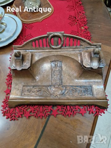 Уникална антикварна колекционерска немска мастилница , снимка 2 - Антикварни и старинни предмети - 42688607