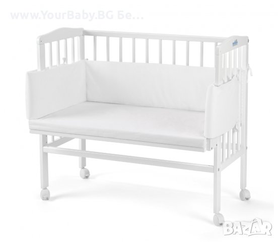 Детско Странично Легло 2в1 тип Next to Me с Матрак и Аксес S81 -  Бяла, снимка 10 - Кошарки - 36629042