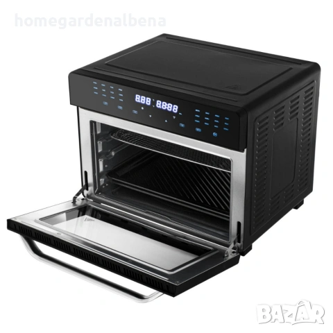 Многофункционален фритюрник с горещ въздух 30L - Мощна 2200W фурна с конвекция, 24 програми, снимка 5 - Друга електроника - 54269639